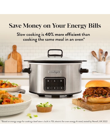 Crockpot CSC112 6.5L Digital Sizzle & Stew Slow Cooker with Induction