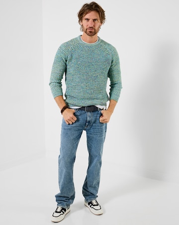 Joe Browns Summer Fresh Crew Knit - Green Multi