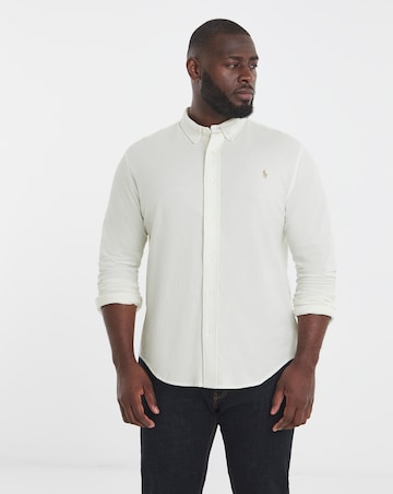 Polo Ralph Lauren Long Sleeve Stretch Jersey Shirt - Cream