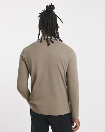 BOSS Classic Long Sleeve Plisy Polo - Light Khaki