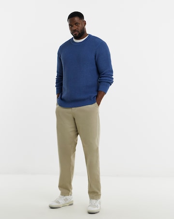 Textured Crew Neck Jumper