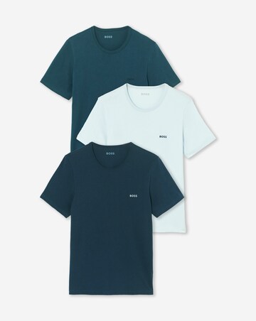 BOSS 3 Pack Short Sleeve Lounge T-Shirt - Blue