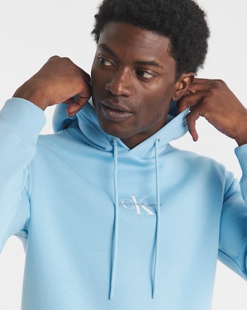 Calvin Klein Jeans Monologo Hoodie - Blue