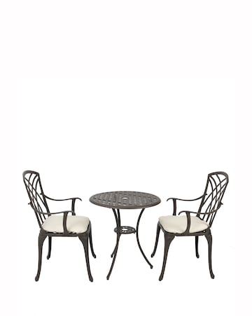 Charles Bentley Cast Aluminium 3 Piece Bistro Set