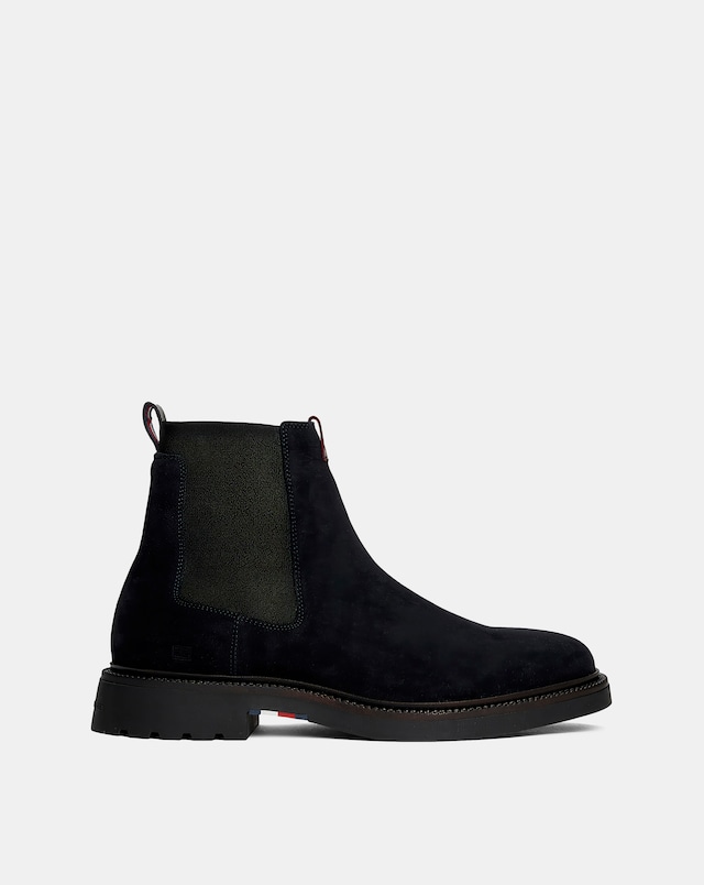 Tommy Hilfiger Comfort Suede Chelsea Boots - Navy