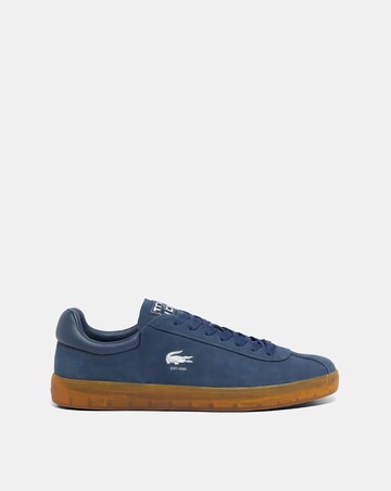 Lacoste Baseshot Suede Trainers - Navy/Gum