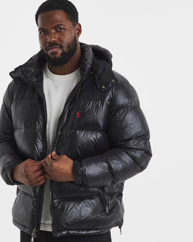 Polo Ralph Lauren Insulated Gloss Bomber Jacket - Black
