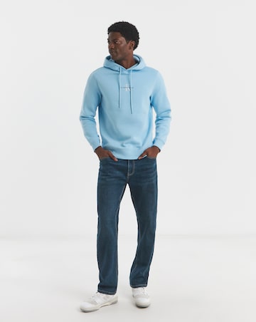 Calvin Klein Jeans Monologo Hoodie - Blue