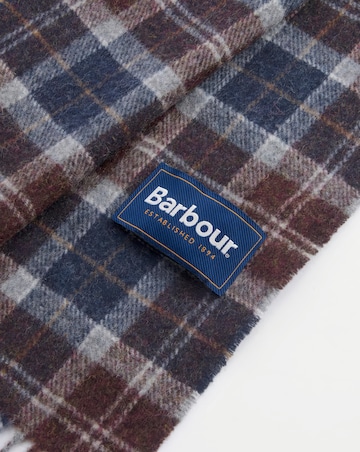 Barbour Tartan Lambswool Scarf - Midnight Oak