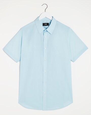Blue Short Sleeve Formal Shirt Reg