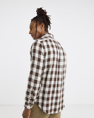 Polo Ralph Lauren Long Sleeve Brushed Check Shirt - Brown