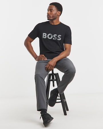 BOSS Short Sleeve Print Logo T-Shirt - Black