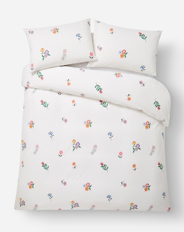 Ivy Floral Cotton Blend Duvet Cover Set