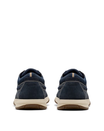 Clarks Sailview Lace Shoes - Navy