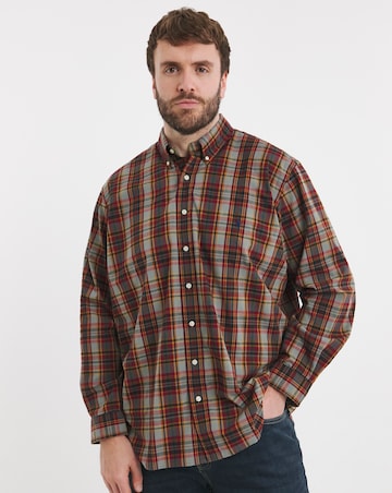 Polo Ralph Lauren Long Sleeve Navy Check Performance Shirt