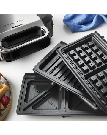 Russell Hobbs 26810 3 in 1 Sandwich, Panini & Waffle Maker
