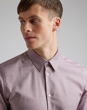 Ted Baker Textured Dot Slim Fit Shirt