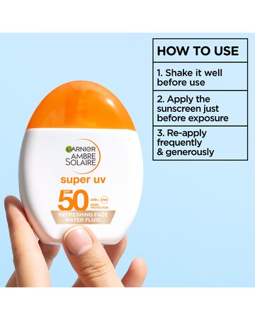 Garnier Ambre Solaire Super UV Refreshing Water Fluid Tinted