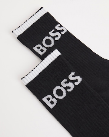 BOSS 6 Pack Black Sports Socks