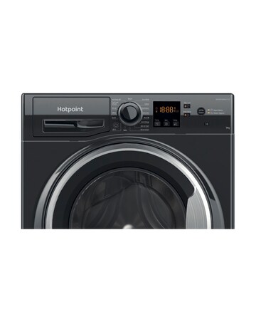 Hotpoint Anti-Stain NSWM 946 BS UK 9kg, 1400rpm Washing Machine - Black