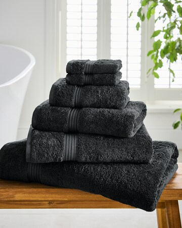 Egyptian Cotton 600GSM Towel - Black