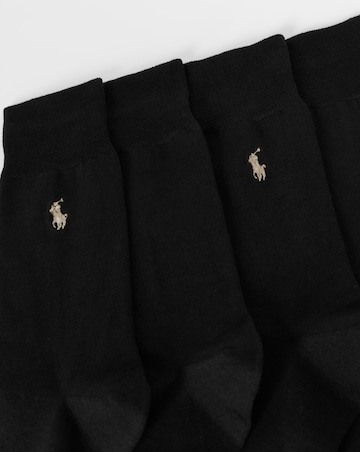 Polo Ralph Lauren 2 Pack Mercerized Crew Sock - Dark Brown