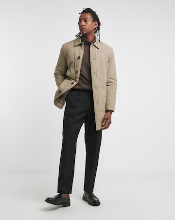 Long Sleeve Jersey Roll Neck Long Length- Chocolate