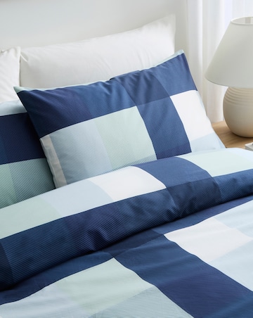 Darcy Check Cotton Blend Duvet Set