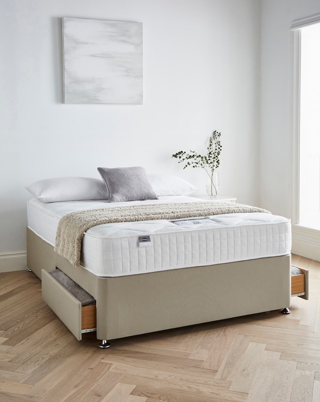 Silentnight 1000 Pocket Divan Set with 2 Drawers