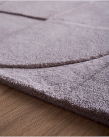 Penny Carved Circles Woollen Rug