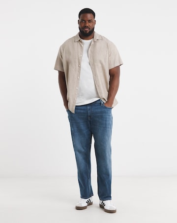 Jack & Jones Loose Tapered Fit Mike Jeans in Mid Blue