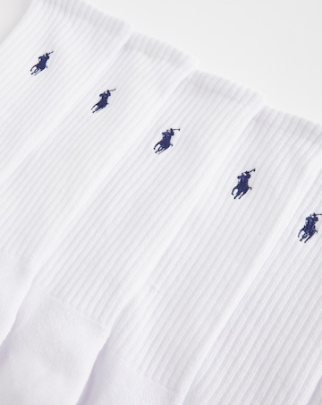Polo Ralph Lauren 6 Pack White Sports Socks
