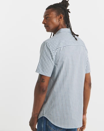 Short Sleeve Check Oxford Shirt Long
