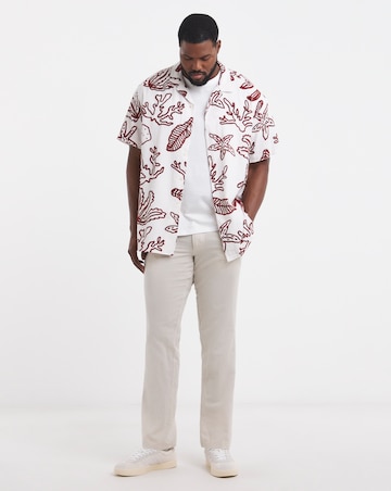 Jack & Jones Linen Blend Trouser - Cream