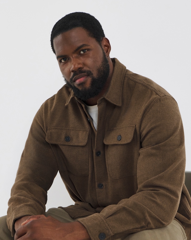 Jack & Jones Premium Rayle Melange Over Shirt - Tan