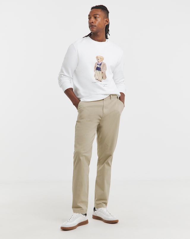 Polo Ralph Lauren Bear Graphic Crew Sweat - White
