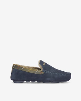 Barbour Monty Moccasin Slipper - Navy