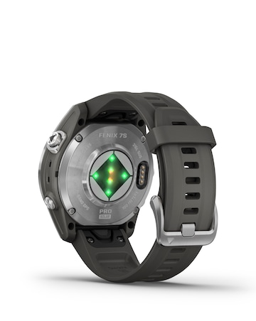 Garmin Fenix 7S Pro Solar Edition 42mm Smart Watch - Silver with Graphite Band