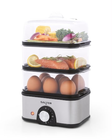 Salter Compact 3 Litre 3 Tier Steamer