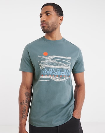 Napapijri Buti Graphic T-Shirt - Stormy Weat