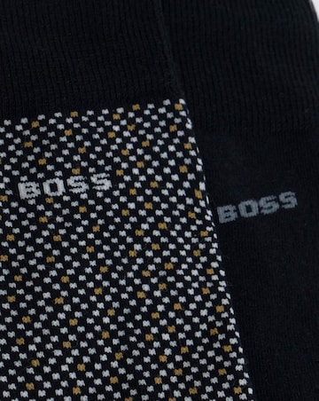 BOSS 2 Pack Mini Cube Print Socks