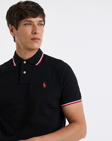Polo Ralph Lauren Short Sleeve Tipped Polo -Black