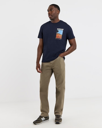 Napapijri Valdor Graphic T-Shirt - Navy