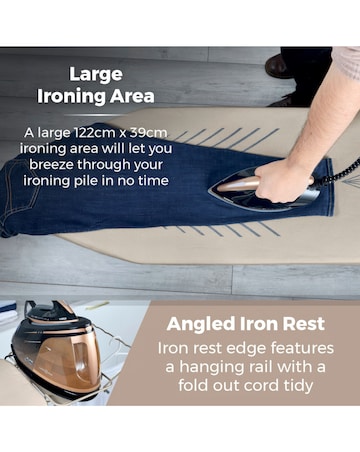 Tower Latte Ceraglide Plus- Large Ironing Board