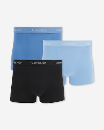 Calvin Klein 3 Pack Icon Cotton Stretch Trunk - Blue Multi