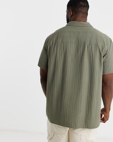 Jack & Jones Tyson Textured Resort Shirt - Green