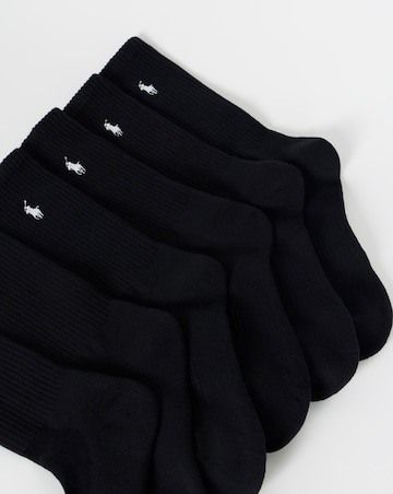 Polo Ralph Lauren Classic 6 Pack Sport Sock - Black