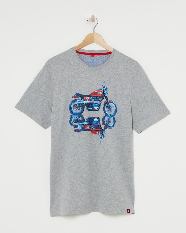 Joe Browns Motorcycle Print T-Shirt Long Length