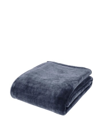 Catherine Lansfield Raschel Velvet Throw