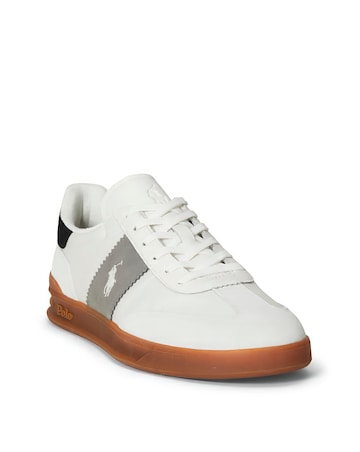 Polo Ralph Lauren Heritage Aera Trainer - Off White/Grey